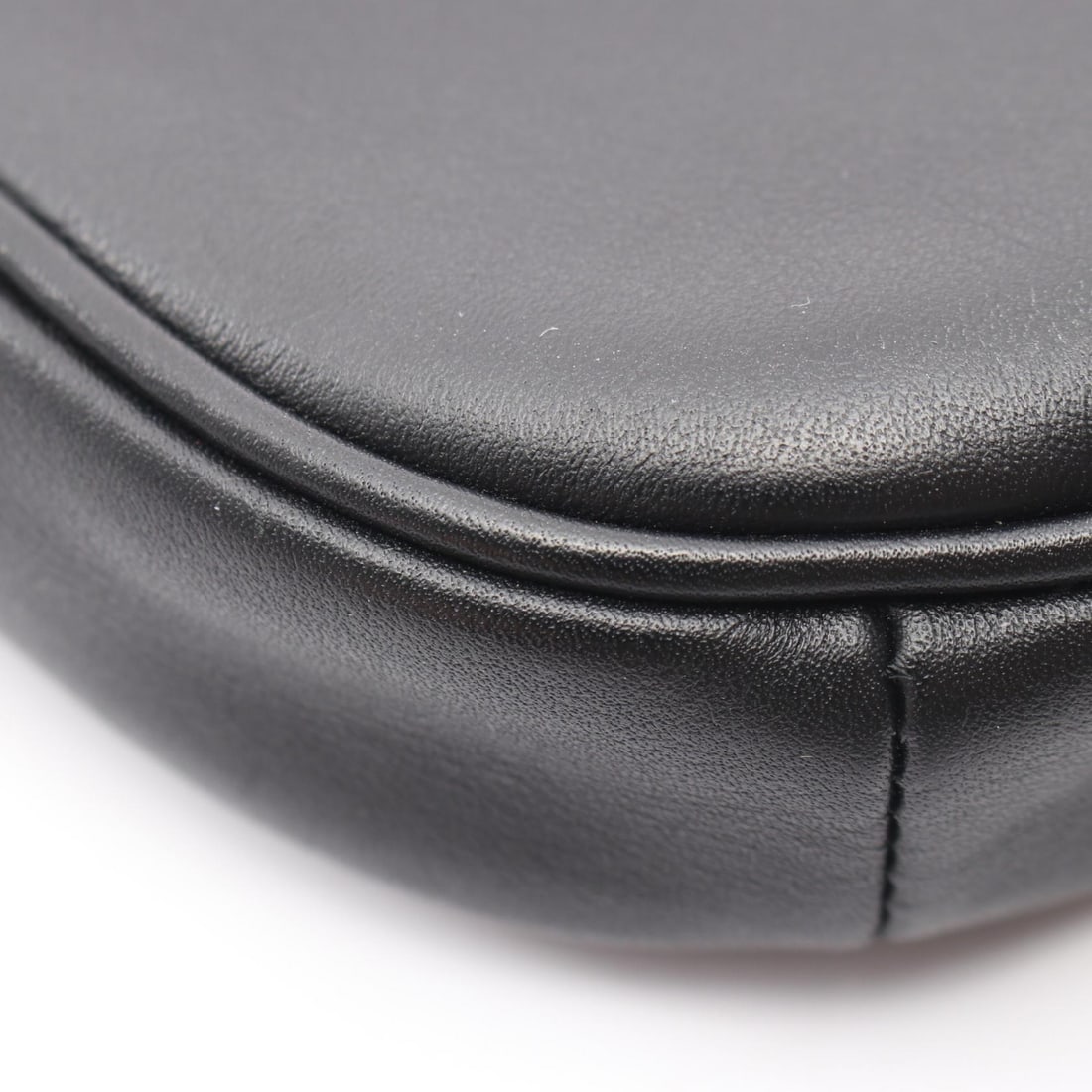 Celine Triangle Shoulder Bag Black Leather - 5