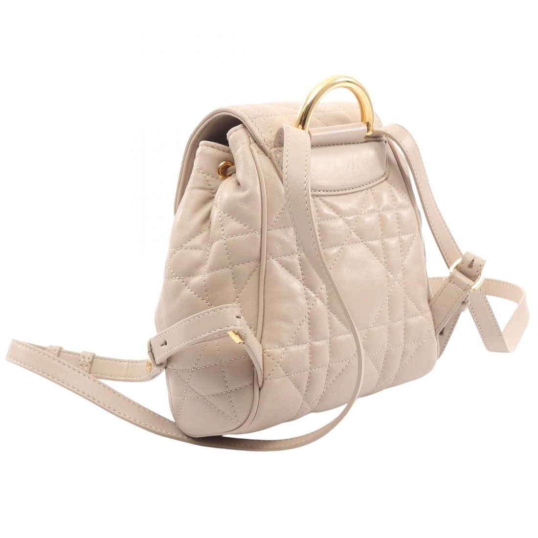 Dior Caro Small Macrocannage Beige Backpack - 2