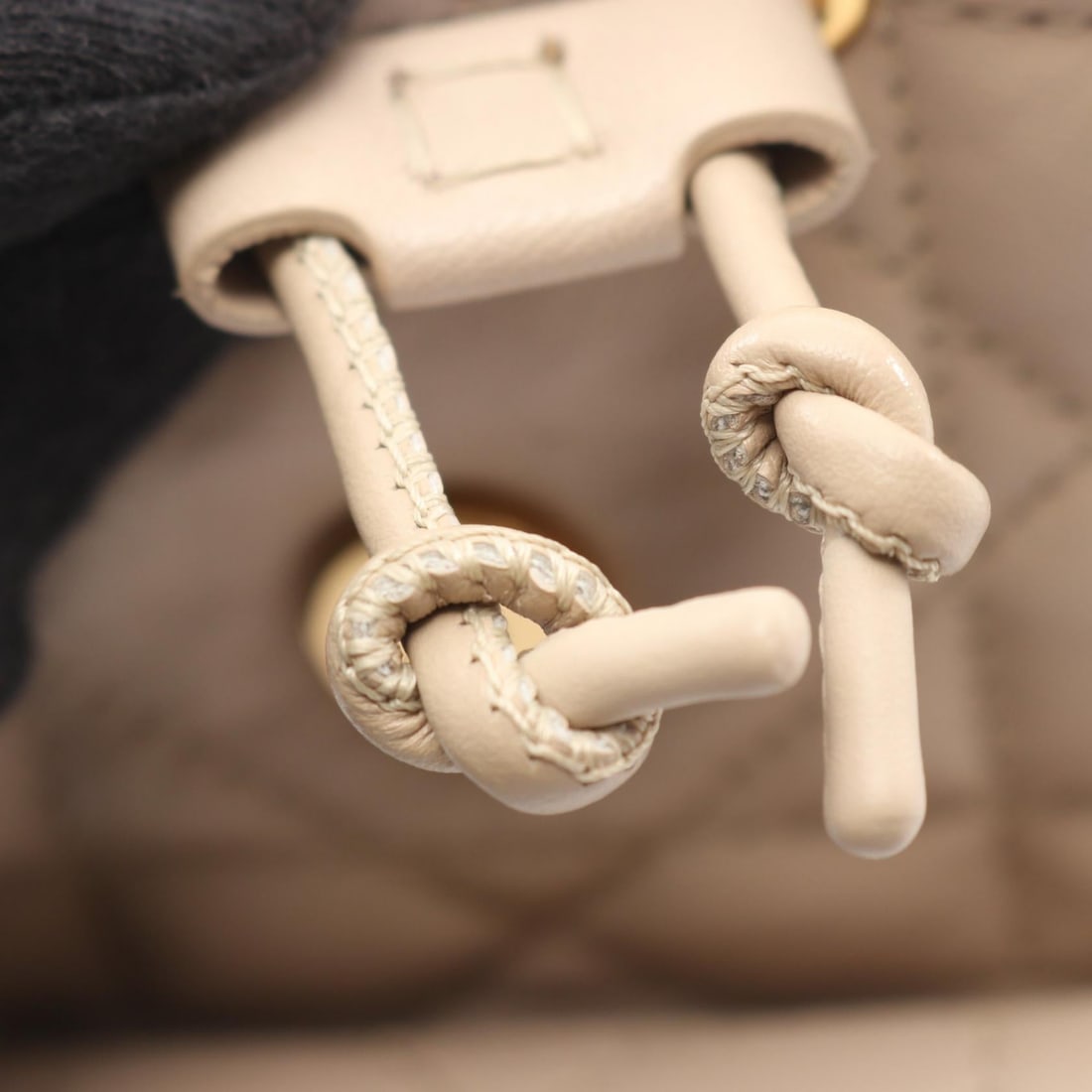 Dior Caro Small Macrocannage Beige Backpack - 5