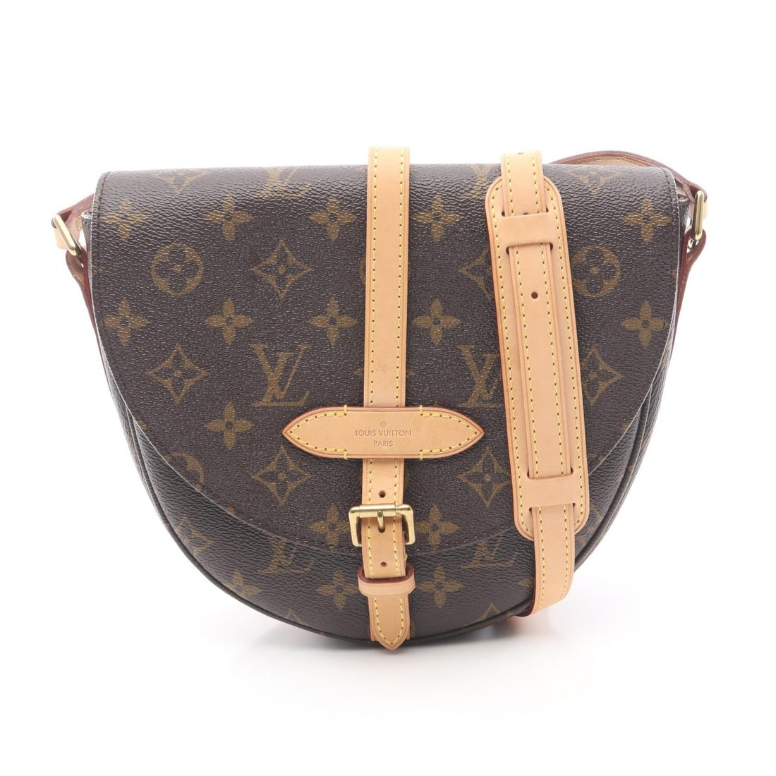 Louis Vuitton Shanti GM Brown Shoulder Bag: Brown Shanti GM shoulder bag in PVC coated canvas and leather. 22.5 x 20 x 6 cm; shoulder 115-133 cm. Model M40647.