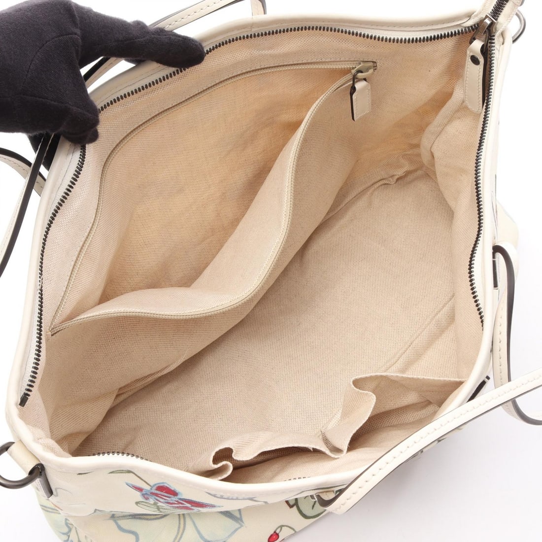 Gucci Flora Tote Beige Multicolor - 3