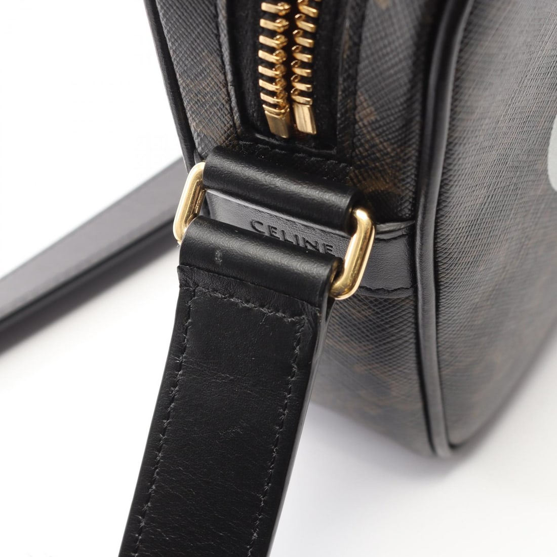 Celine Triomphe Messenger Black Brown - 6