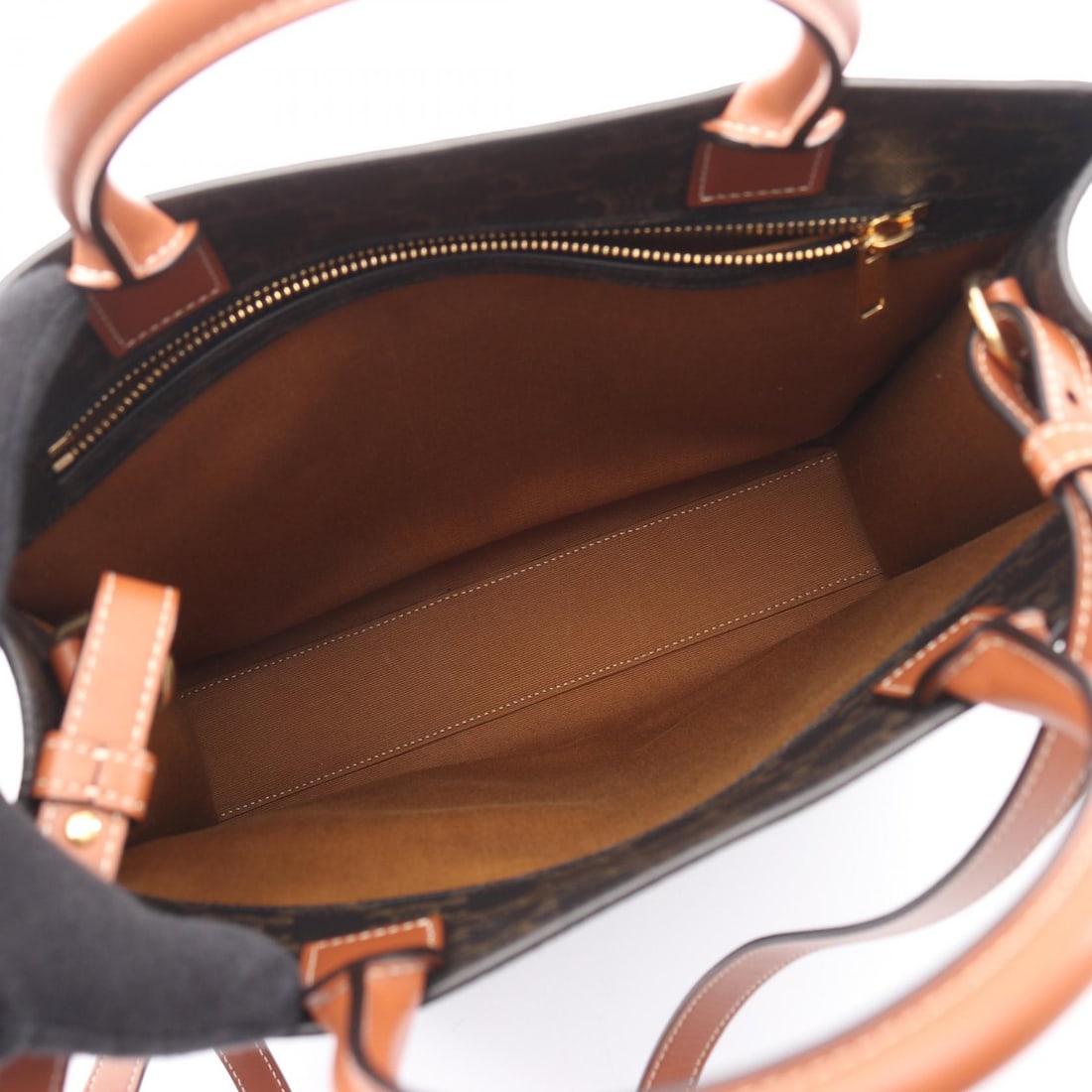 Celine Vertical Cabas Triomphe Black - 3