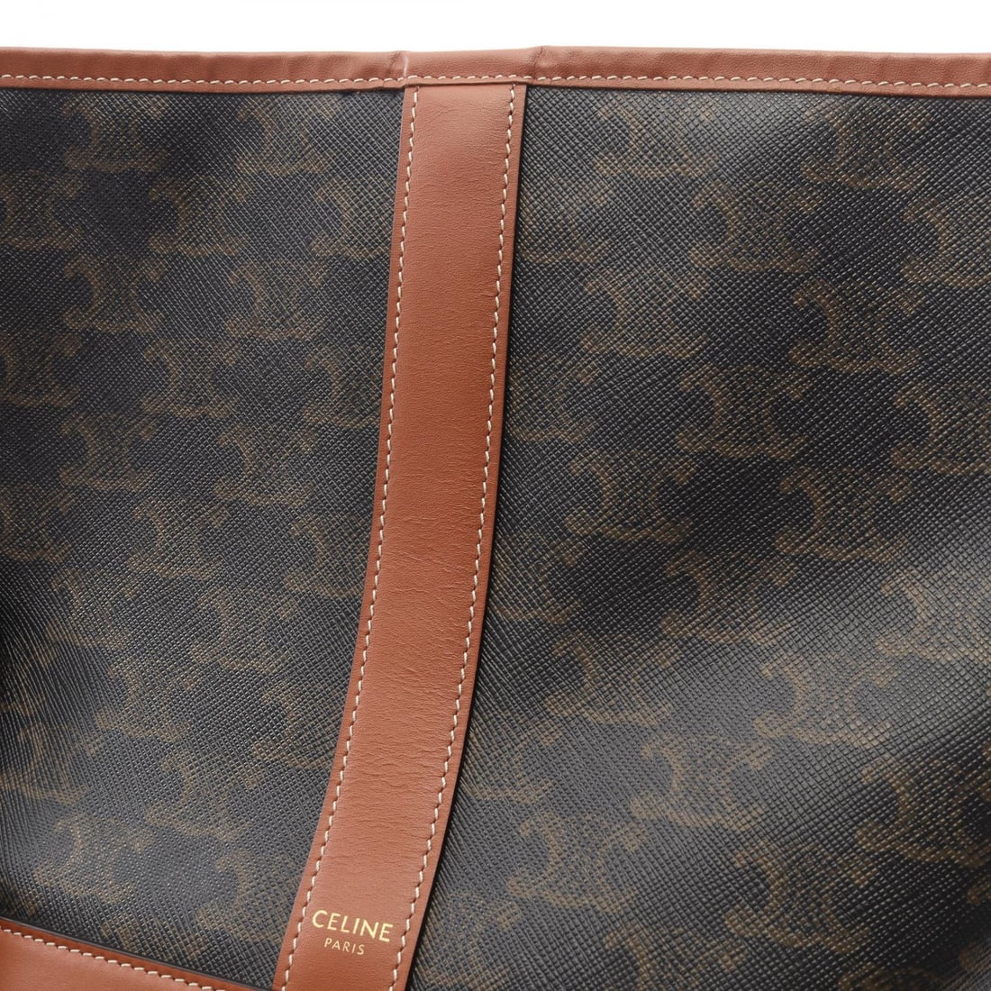 Celine Small Bucket Triomphe Black Brown - 7