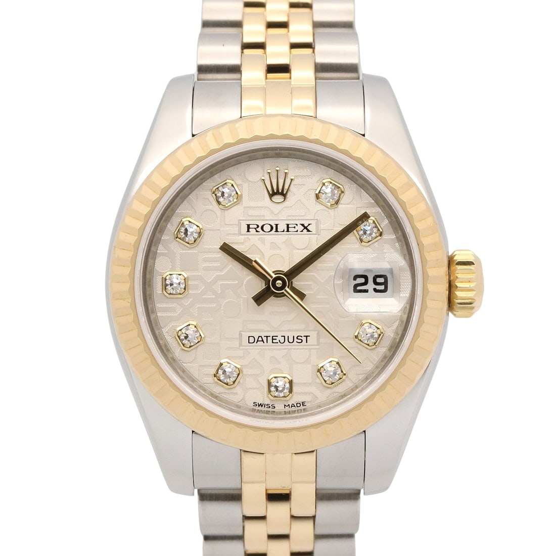 Rolex Datejust 179173G 10P Diamond Silver (1 of 17)