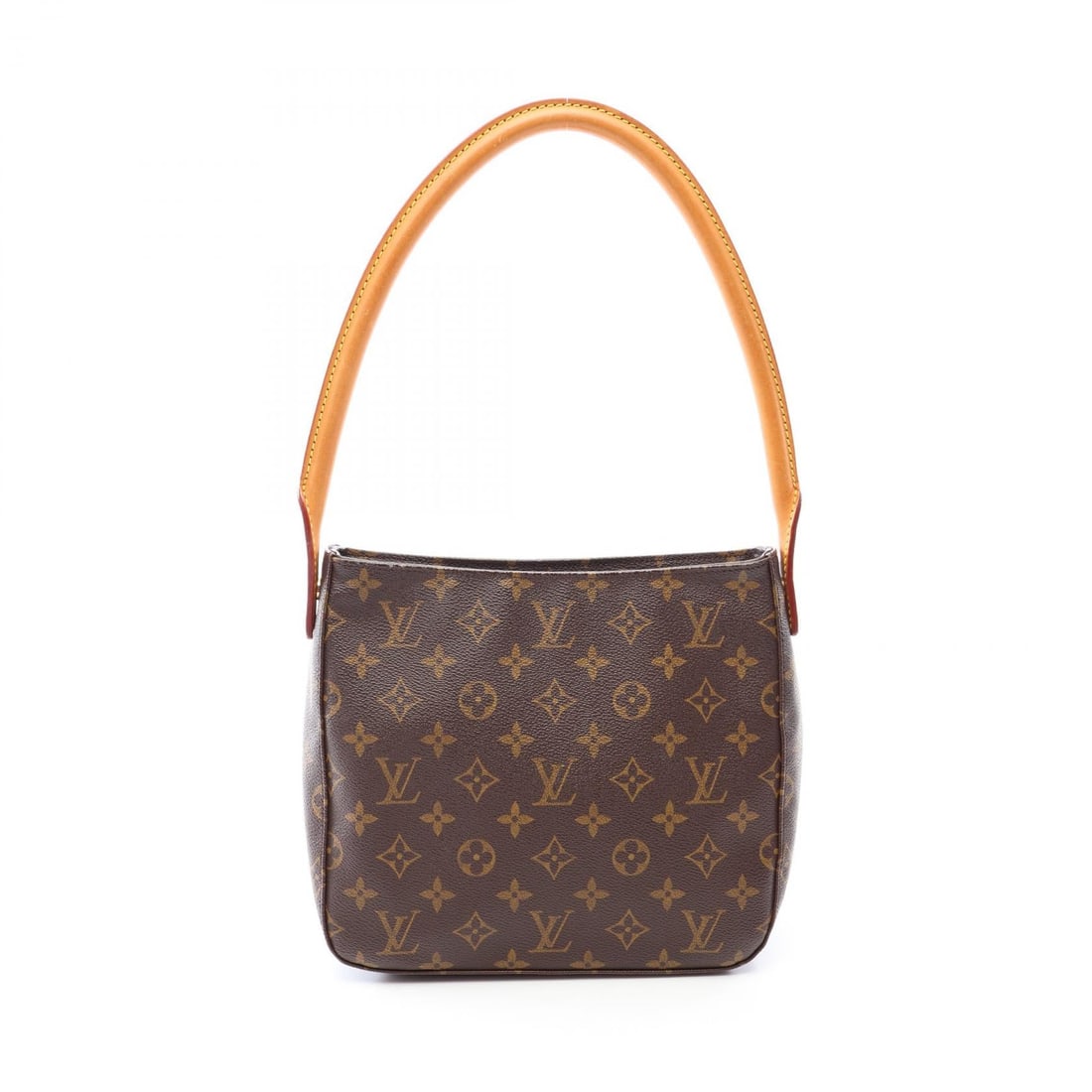Louis Vuitton Looping MM Monogram Brown: Looping MM shoulder bag in brown Monogram PVC coated canvas and leather. Size: W24 x H21 x D10 cm. Shoulder 55 cm.