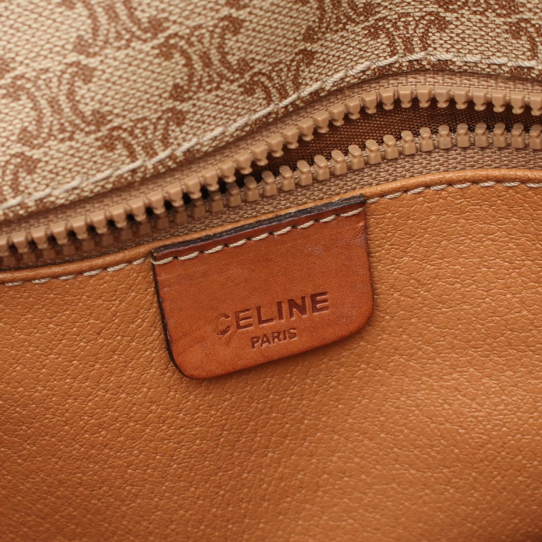 Celine Macadam Shoulder Beige Brown - 4