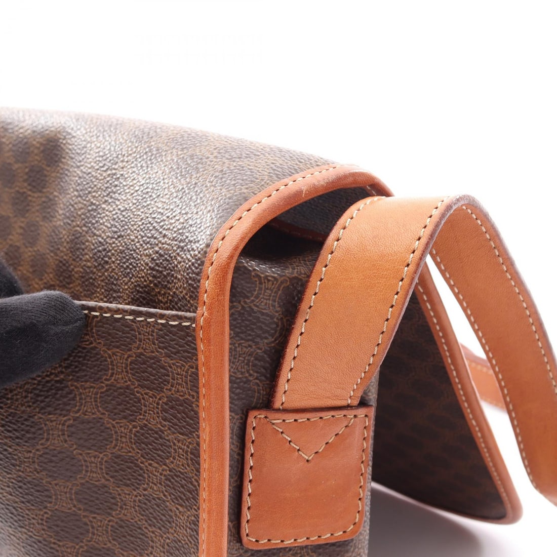 Celine Macadam Shoulder Brown Canvas - 14