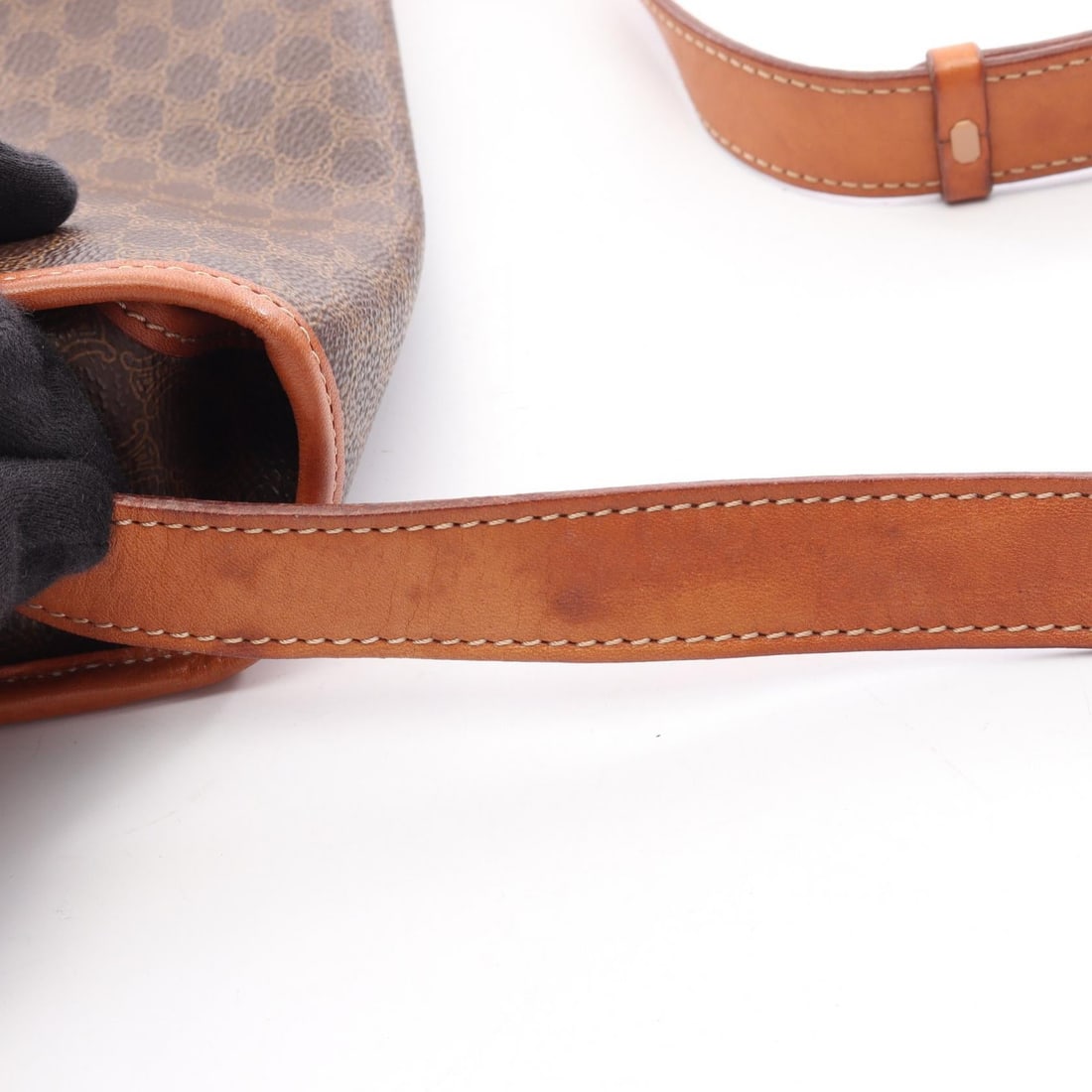 Celine Macadam Shoulder Brown Canvas - 17