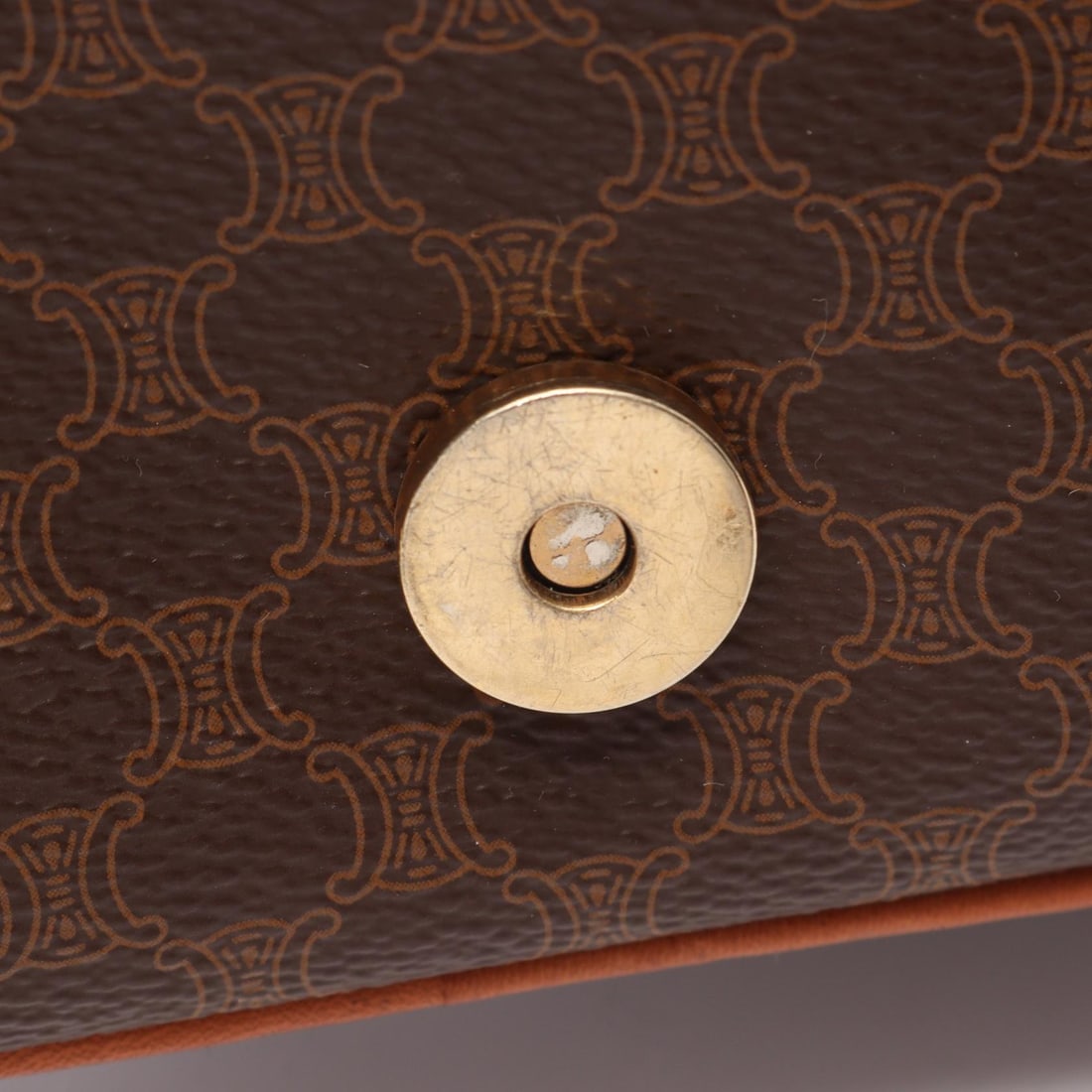 Celine Macadam Shoulder Brown Canvas - 5