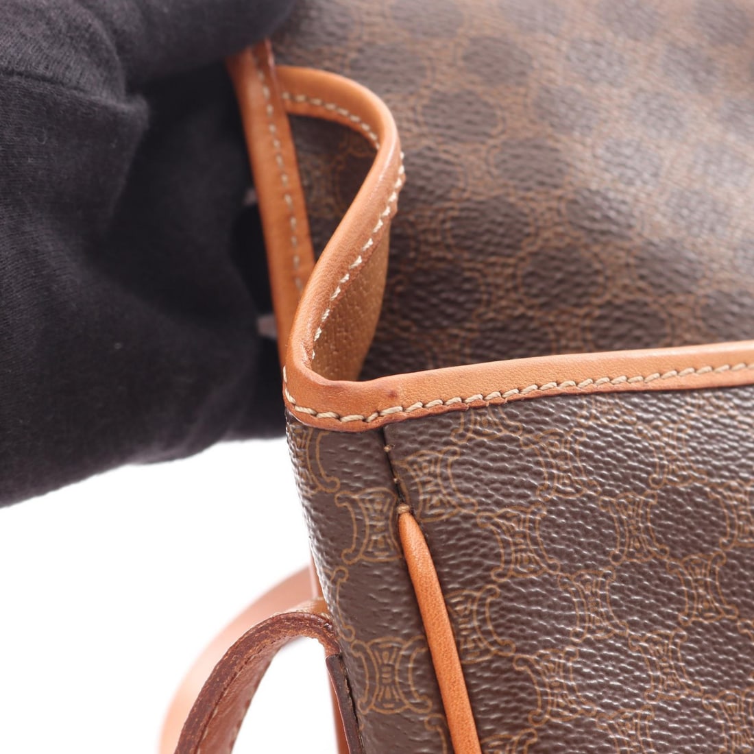 Celine Macadam Shoulder Brown Canvas - 6