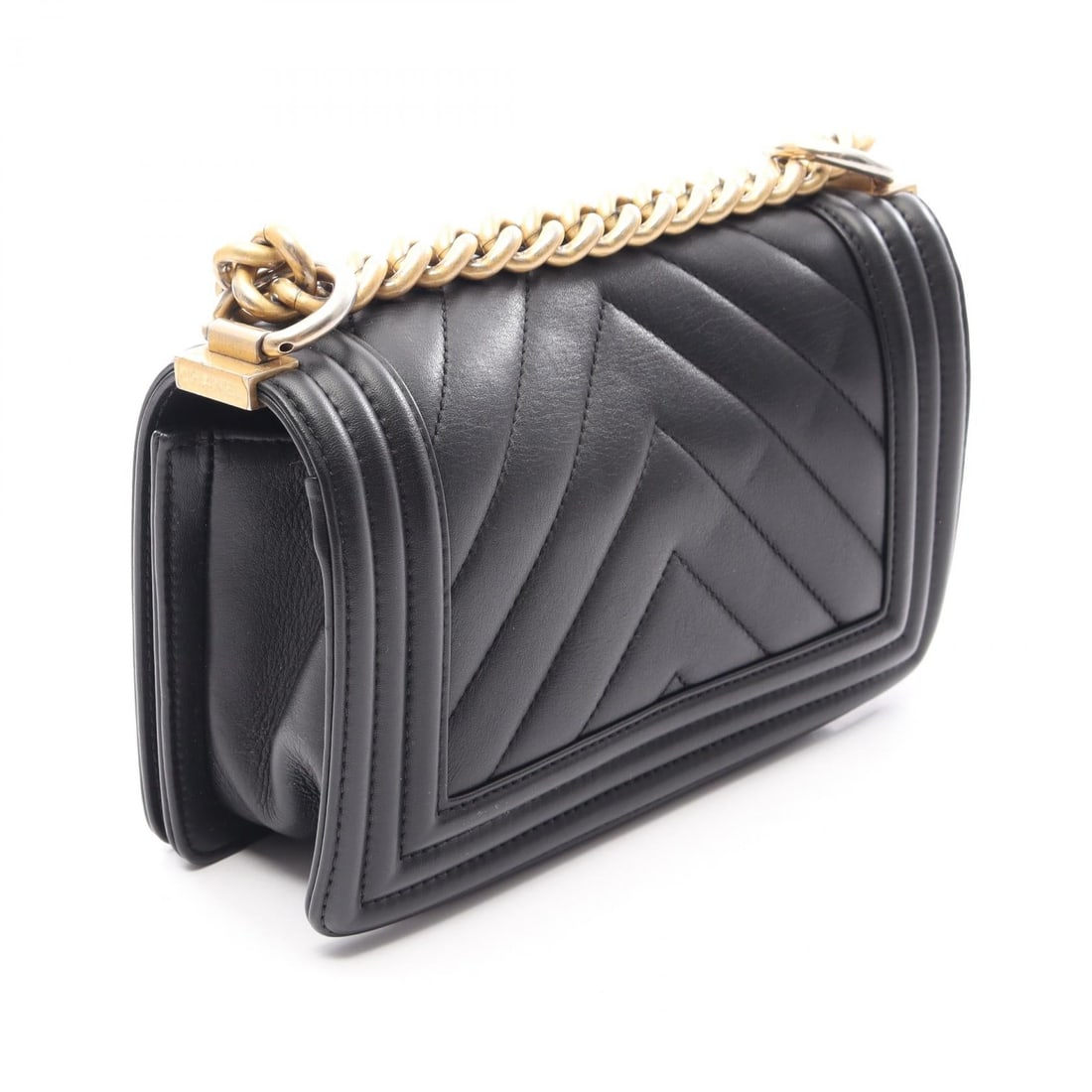 Chanel Boy Small Chevron Black - 2