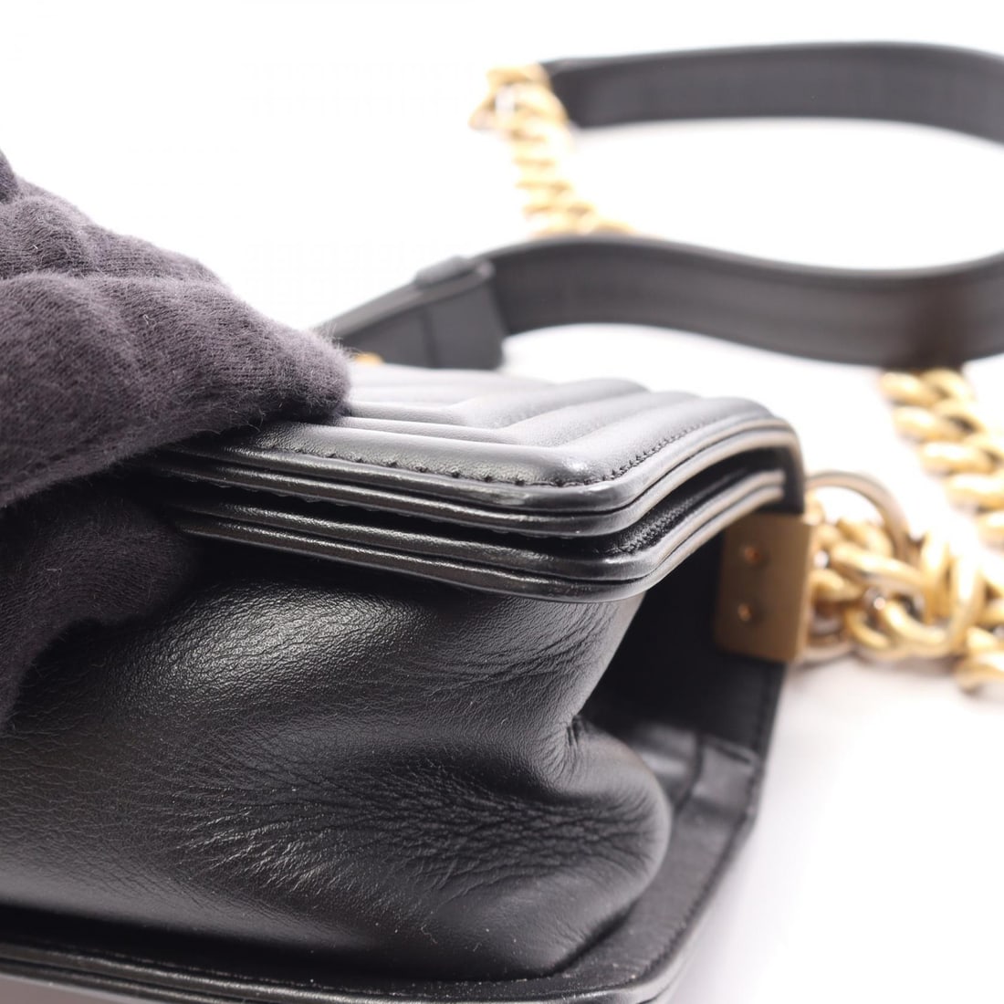 Chanel Boy Small Chevron Black - 9