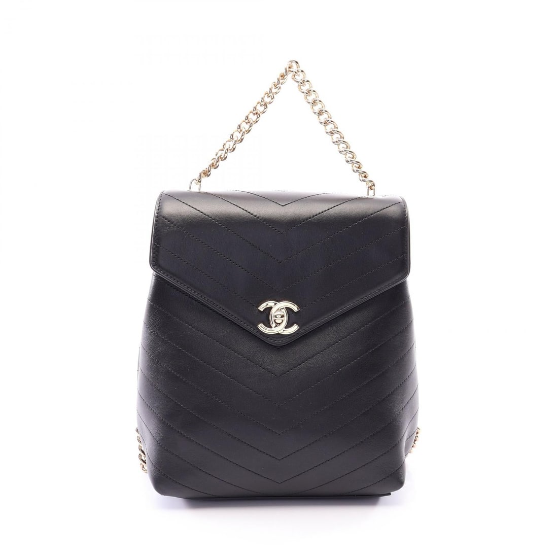 Chanel V Stitch Black Lambskin: Black V stitch bag in lambskin. Size: W21 x H25 x D12 cm. Handle 27 cm. Shoulder 71-76 cm.