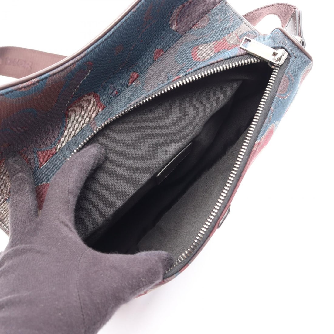 Dior x Peter Doig Saddlebag Brown Multi - 3
