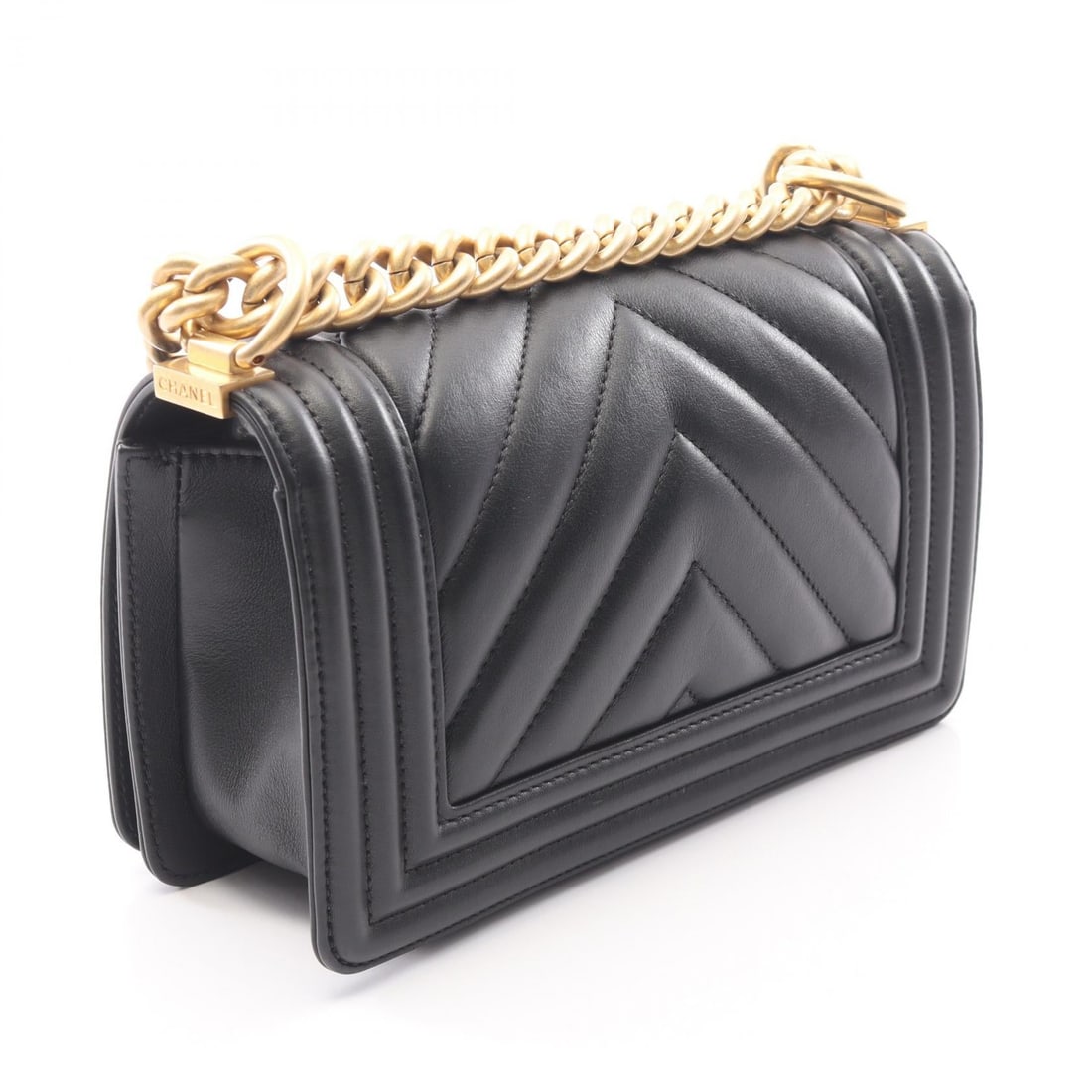 Chanel Boy Small Chevron Black - 2