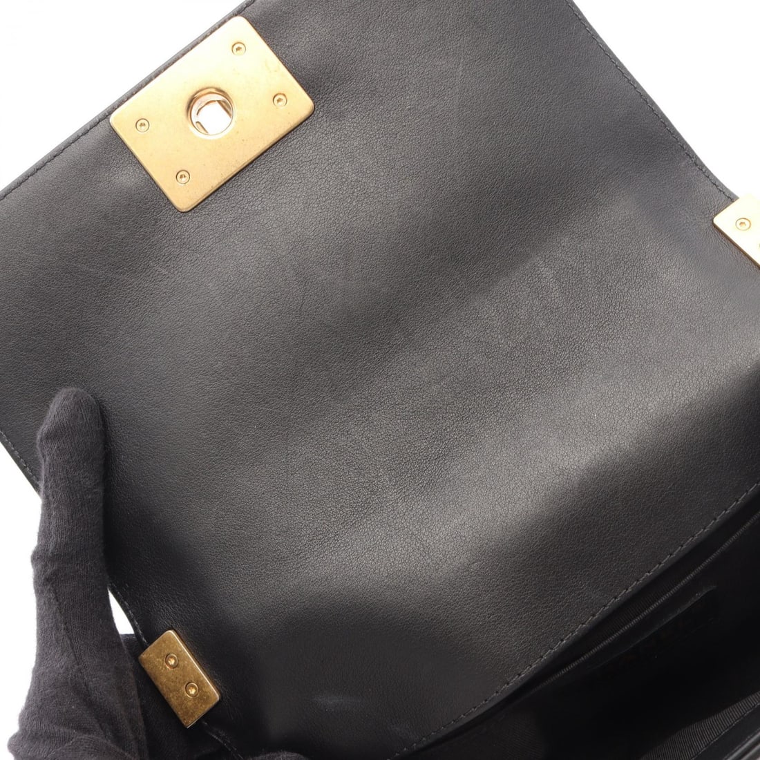 Chanel Boy Small Chevron Black - 6