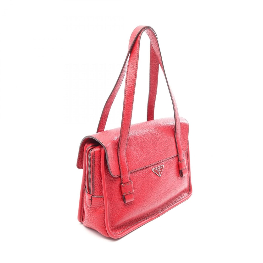 Prada Shoulder Bag Red Leather - 2