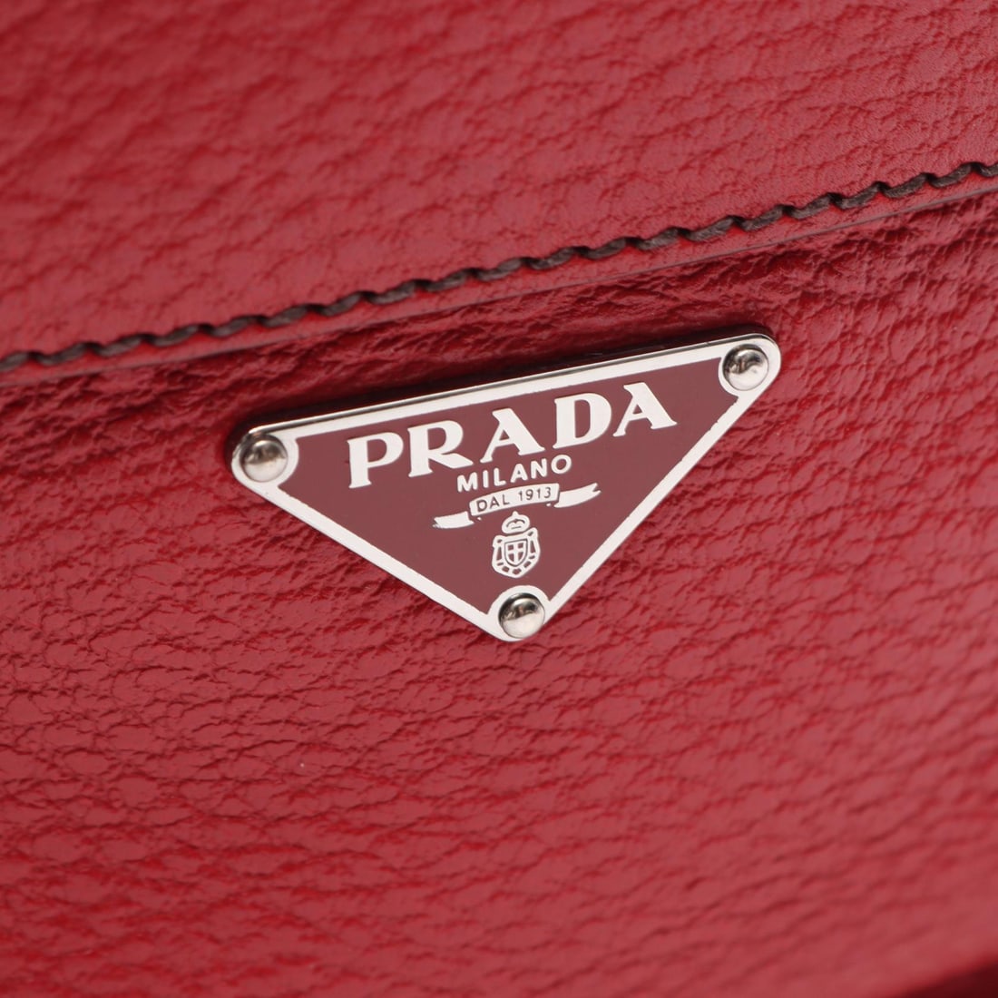 Prada Shoulder Bag Red Leather - 5