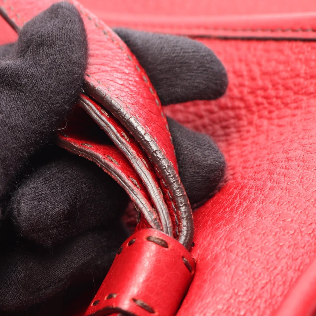 Prada Shoulder Bag Red Leather - 7