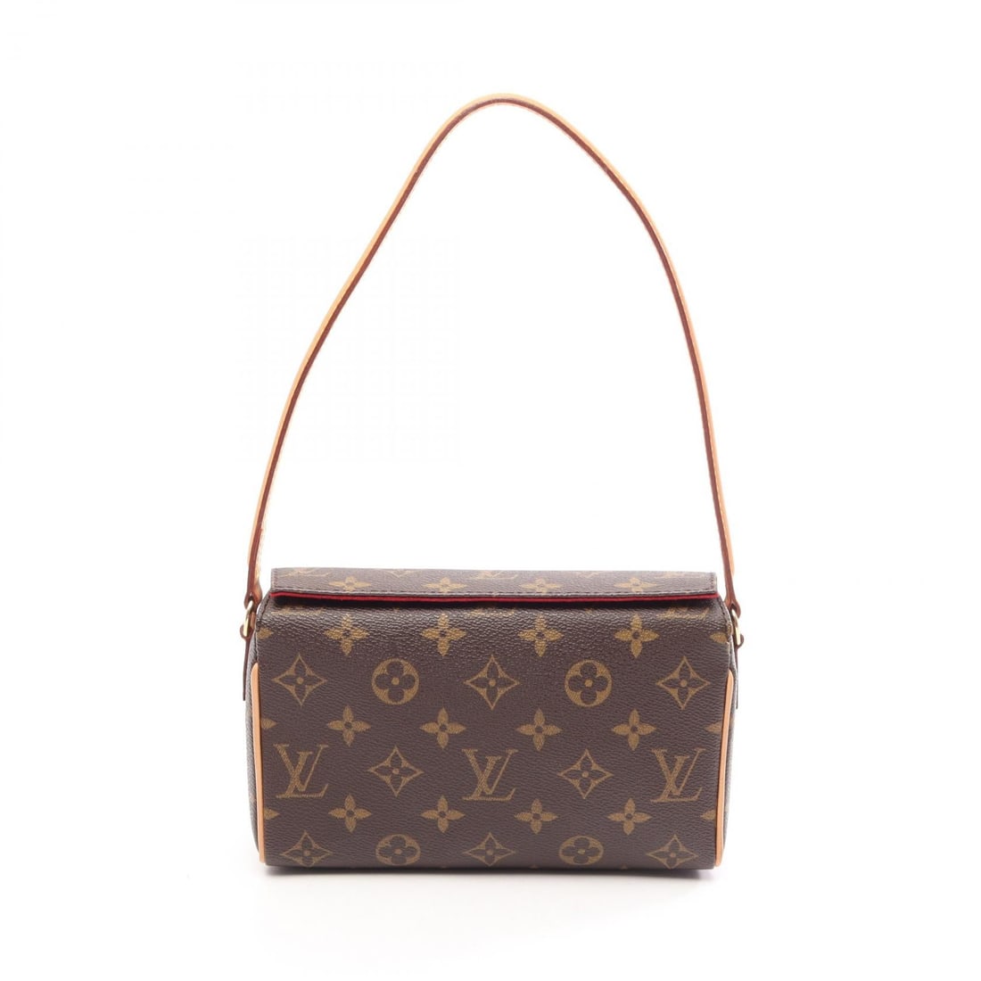 Louis Vuitton Recital Brown Handbag: Recital handbag in brown PVC coated canvas and leather. Size: W20 x H13 x D6 cm. Handle 50 cm.