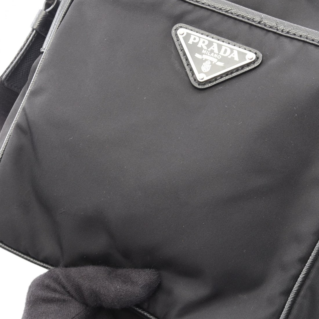 Prada Re-Nylon Shoulder Bag Black - 6