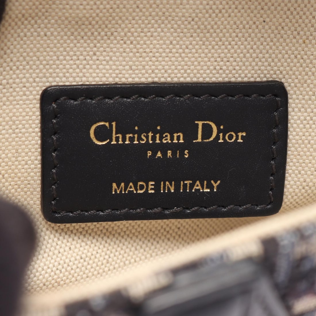 Dior Mini Saddlebag Beige Navy - 4