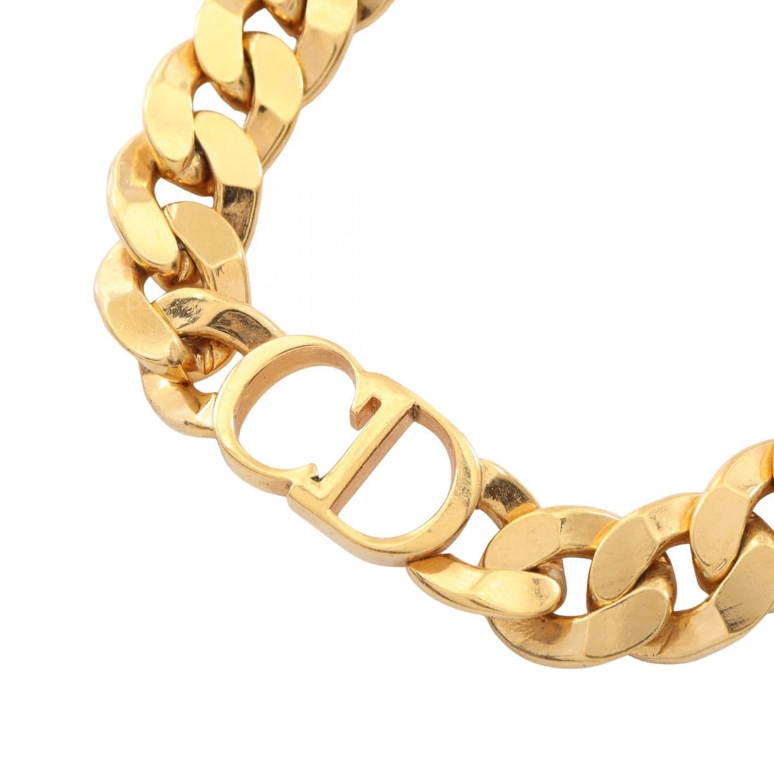Dior 30 Montaigne Short Necklace: 30 MONTAIGNE Montaigne Short necklace in gold plated metal. Adjustable neck size 37-45cm. Motif 20mm wide x 12mm high.