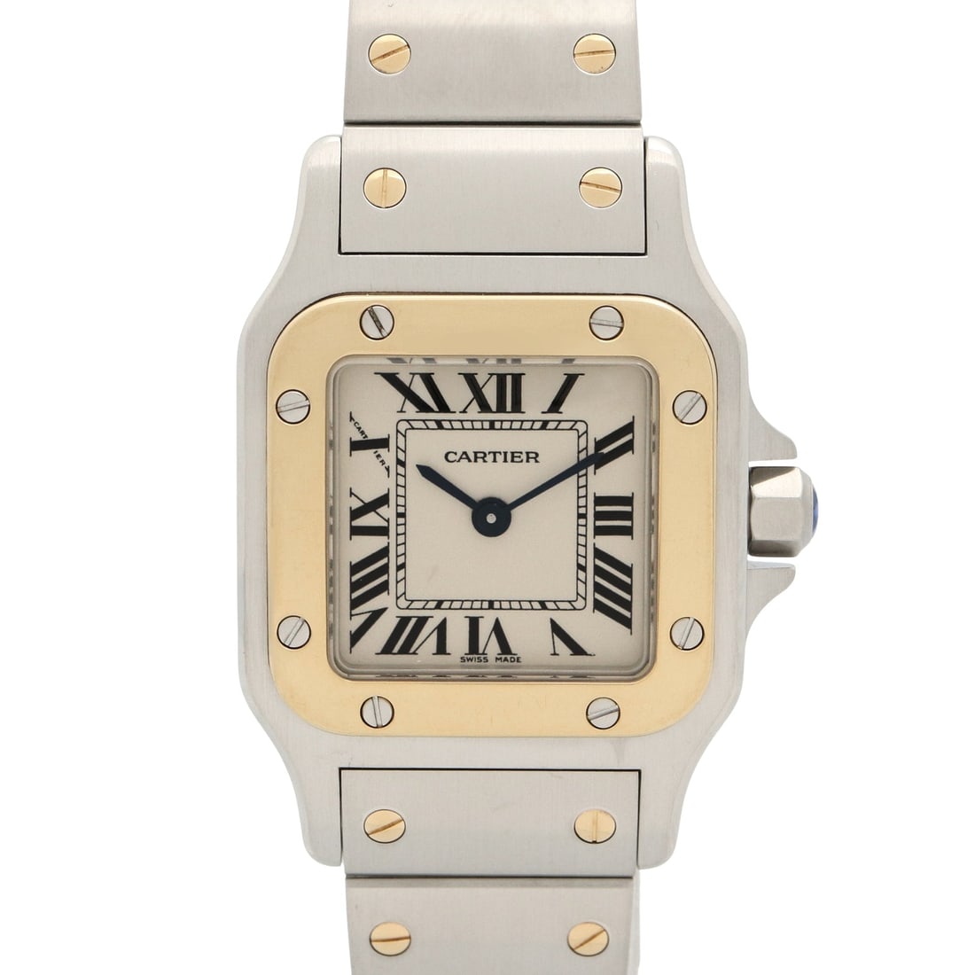 Cartier Santos Galbee SM W20012C4 Silver: Wrist watch. Color: Silver. Material: Stainless Steel. Model W20012C4. Case 34.5mm x 23.5mm; max wrist 18cm.