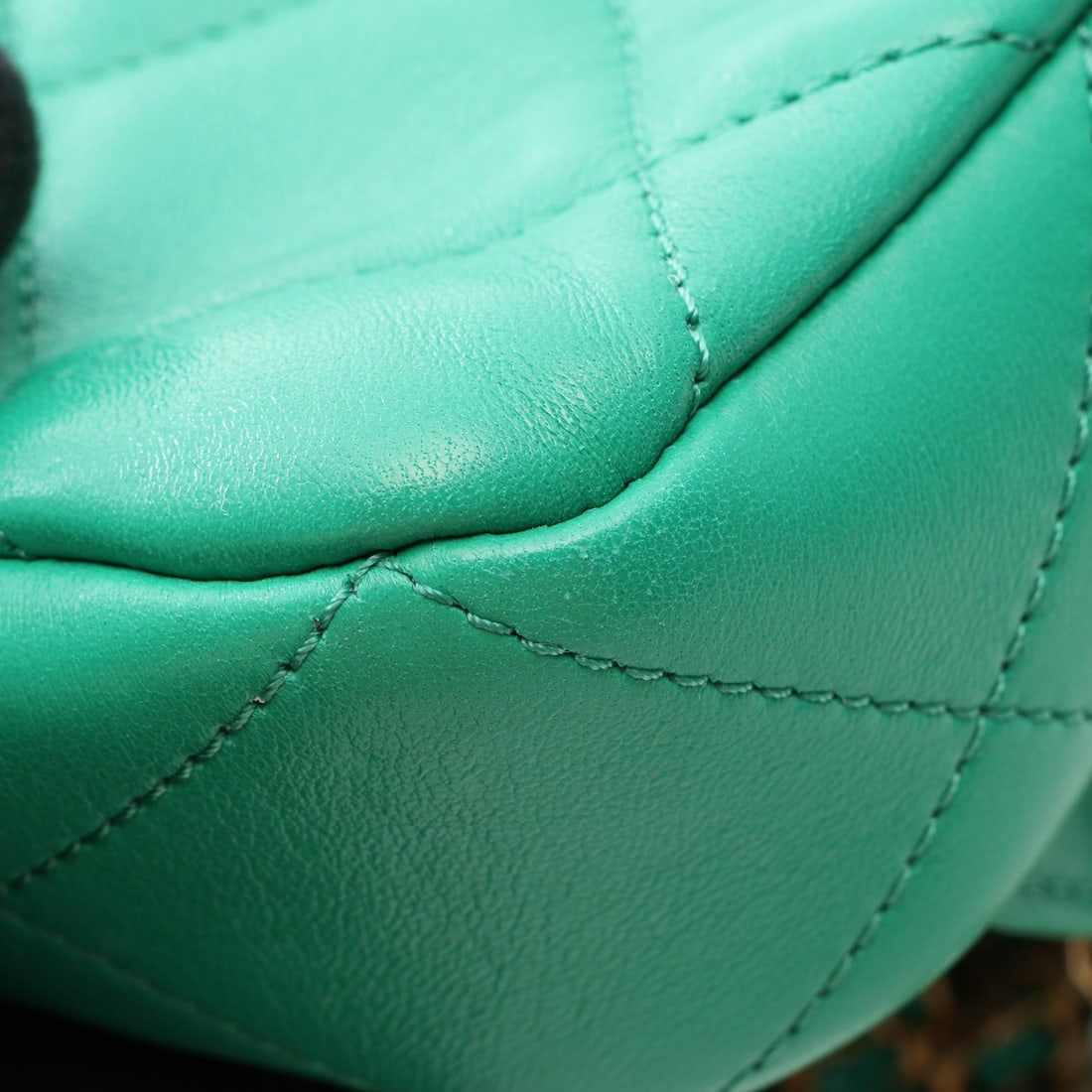 Chanel Square Chain Backpack Green - 7