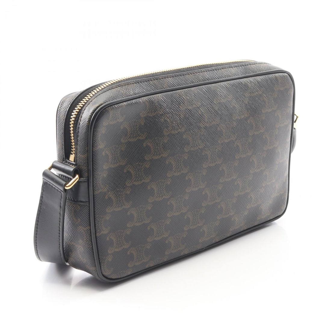 Celine Triomphe Messenger Black Canvas - 2
