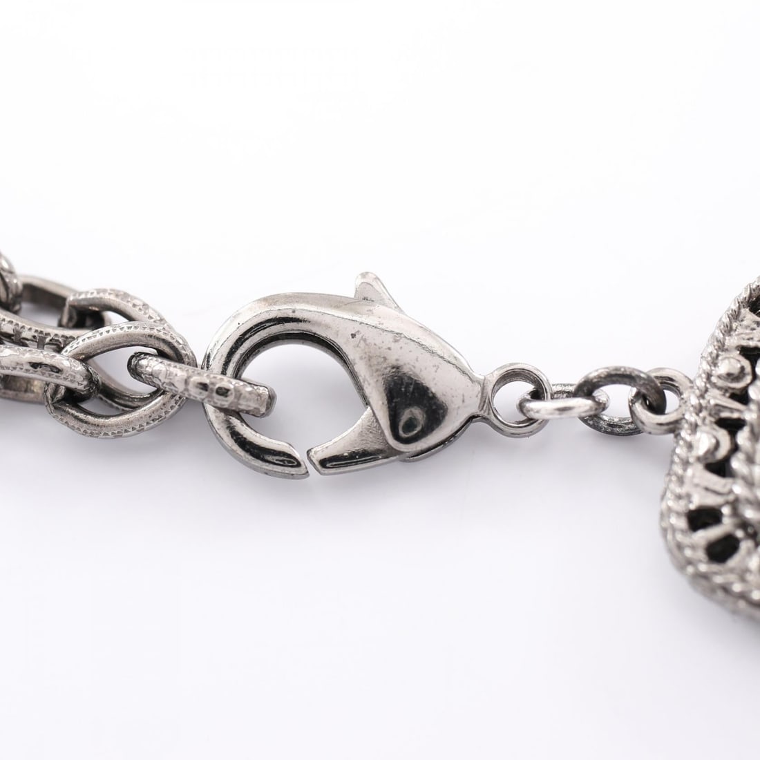 Chanel COCO Mark Silver Black Necklace - 3