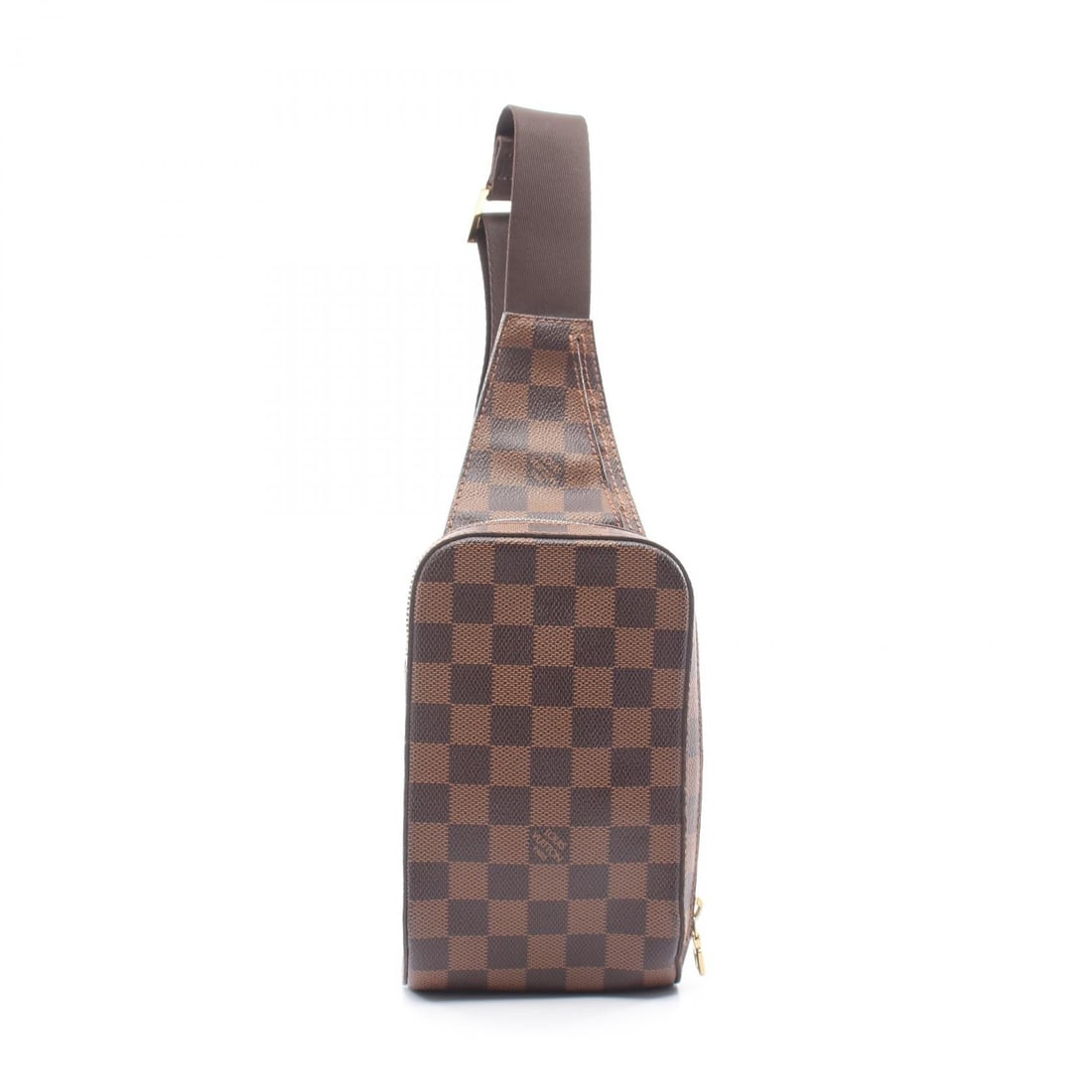 Louis Vuitton Geronimos Brown Waist Bag: Geronimos waist bag body bag in Ebene brown PVC coated canvas. Size: W11.5 x H19 x D5 cm. Shoulder 100 cm.