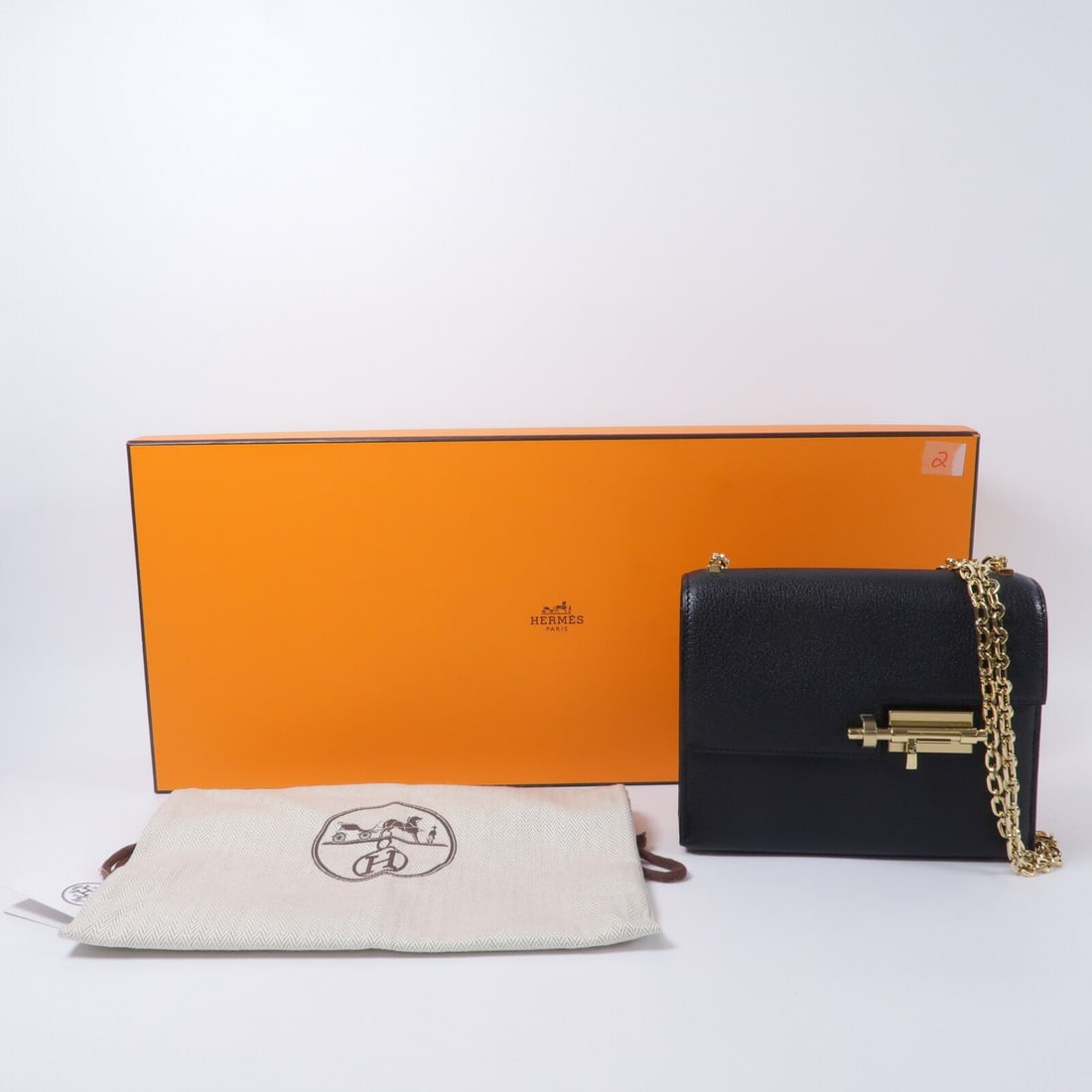 Hermes GHW Mini Verrou Noir - 10