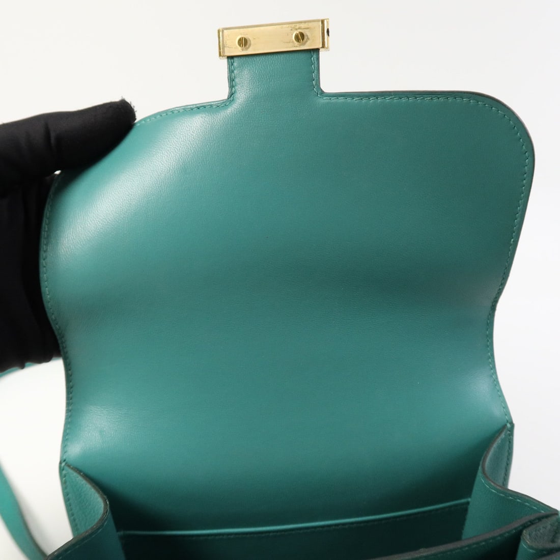 Hermes GHW Constance Mini Vert Vertigo - 11