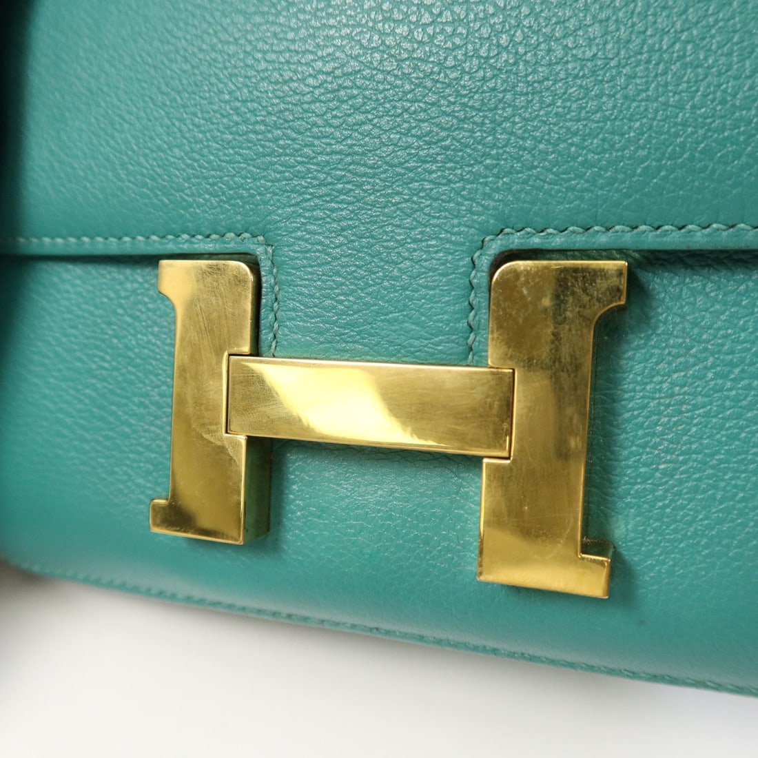Hermes GHW Constance Mini Vert Vertigo - 9