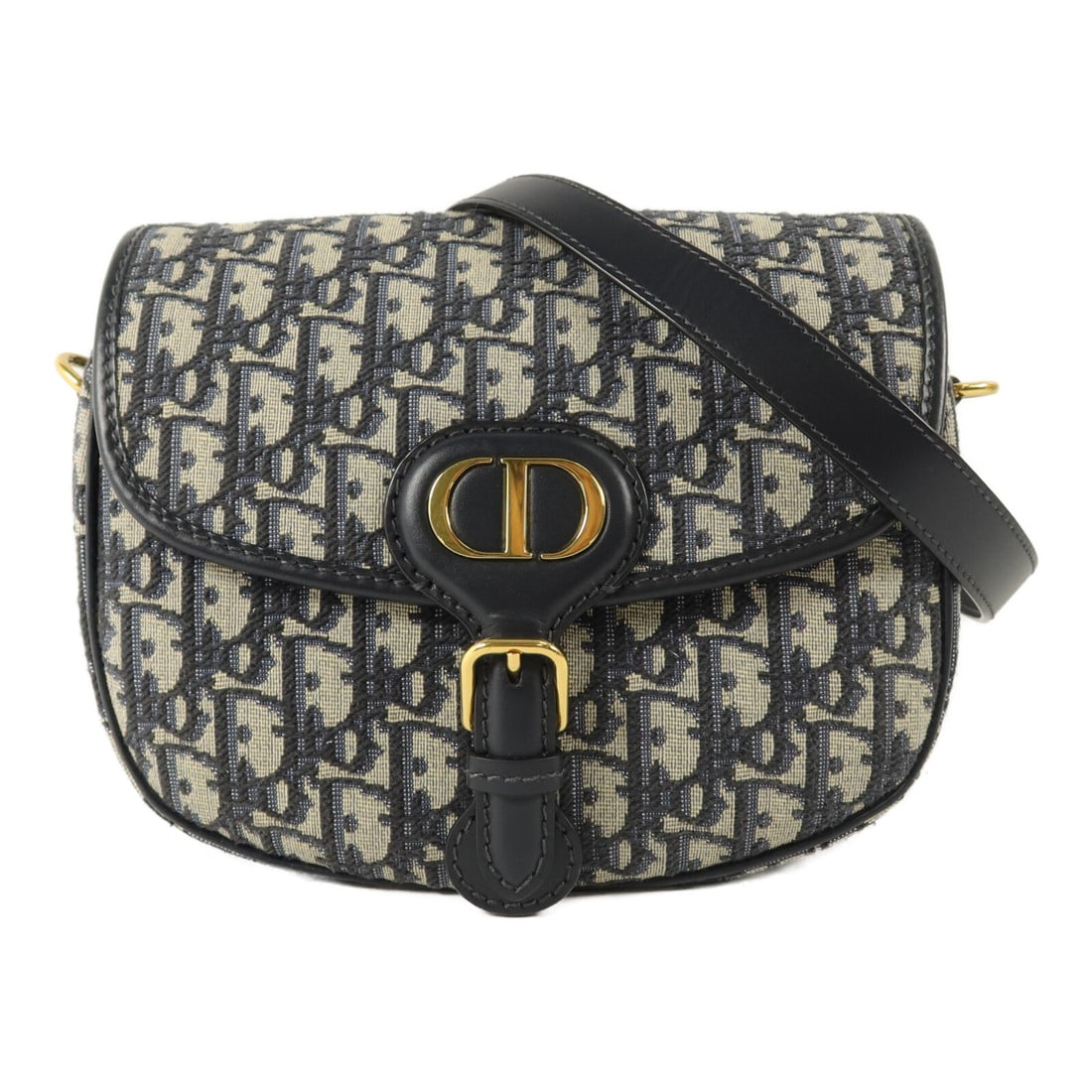 Dior CD GHW Bobby Blue Canvas: CD GHW Bobby shoulder bag in blue canvas. Size: W22 x H18 x D6 cm. Shoulder 107-117 cm. Includes shoulder strap.