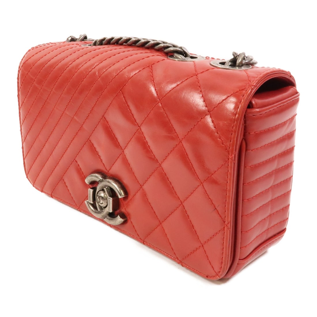 Chanel CC Coco Boy Red - 3