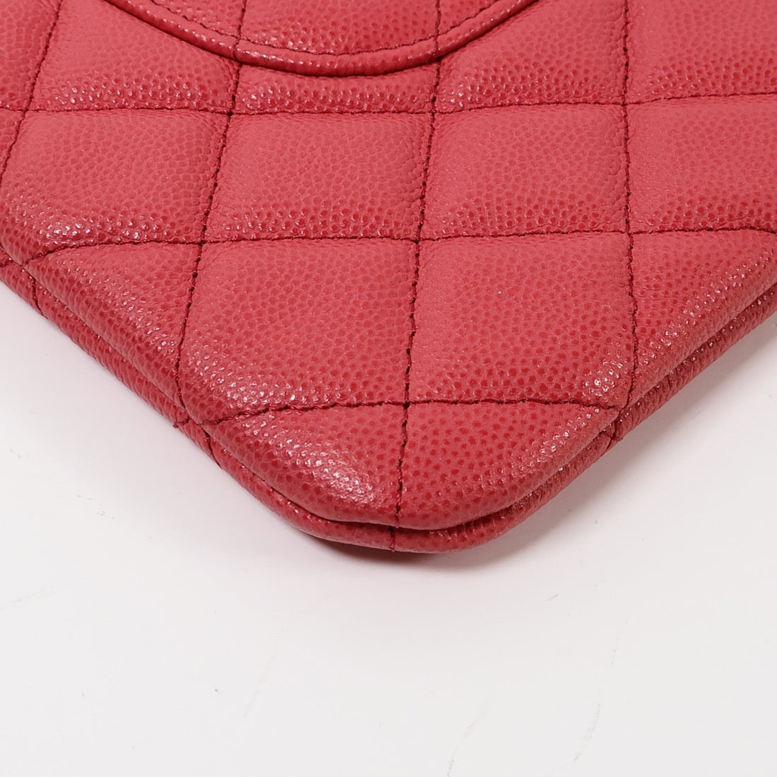 Chanel CC GHW Pouch Clutch Red - 11