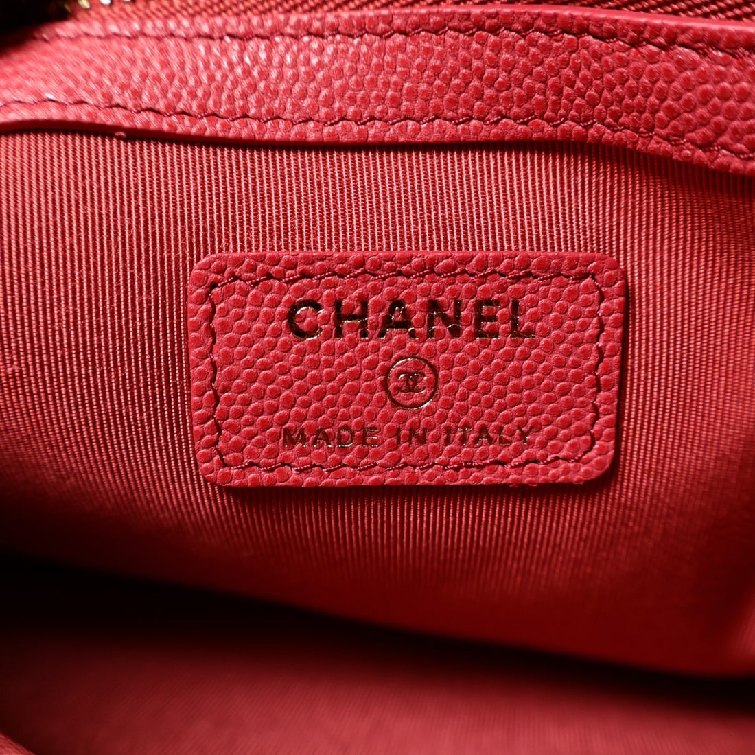 Chanel CC GHW Pouch Clutch Red - 6