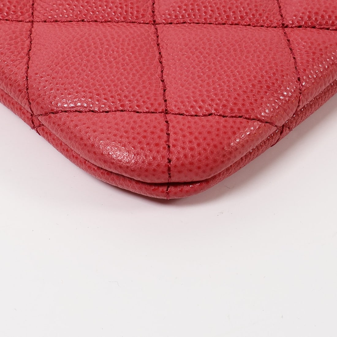 Chanel CC GHW Pouch Clutch Red - 8