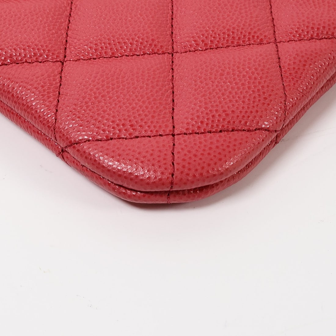 Chanel CC GHW Pouch Clutch Red - 9