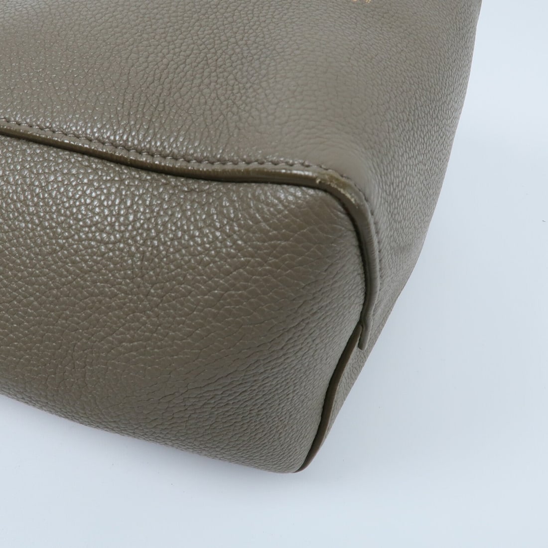 Celine GHW Sangle Bucket Small Grey - 10