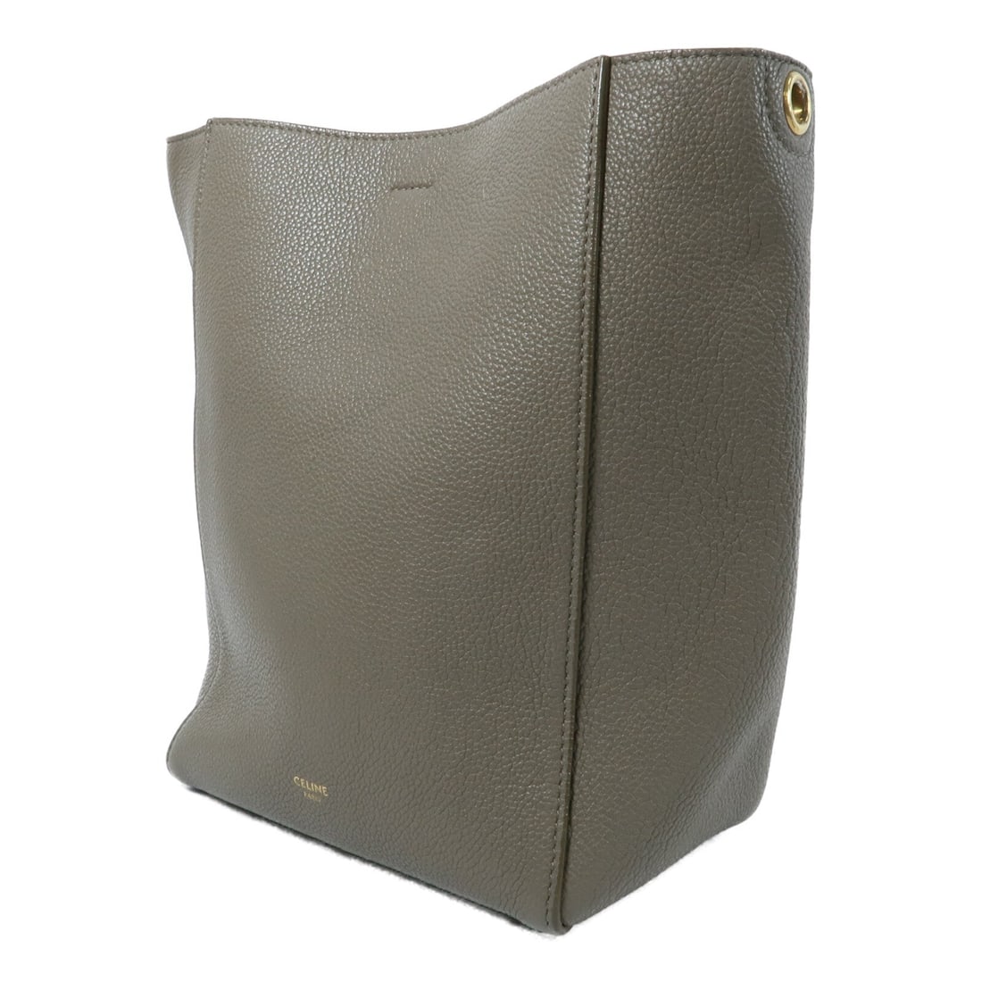 Celine GHW Sangle Bucket Small Grey - 3