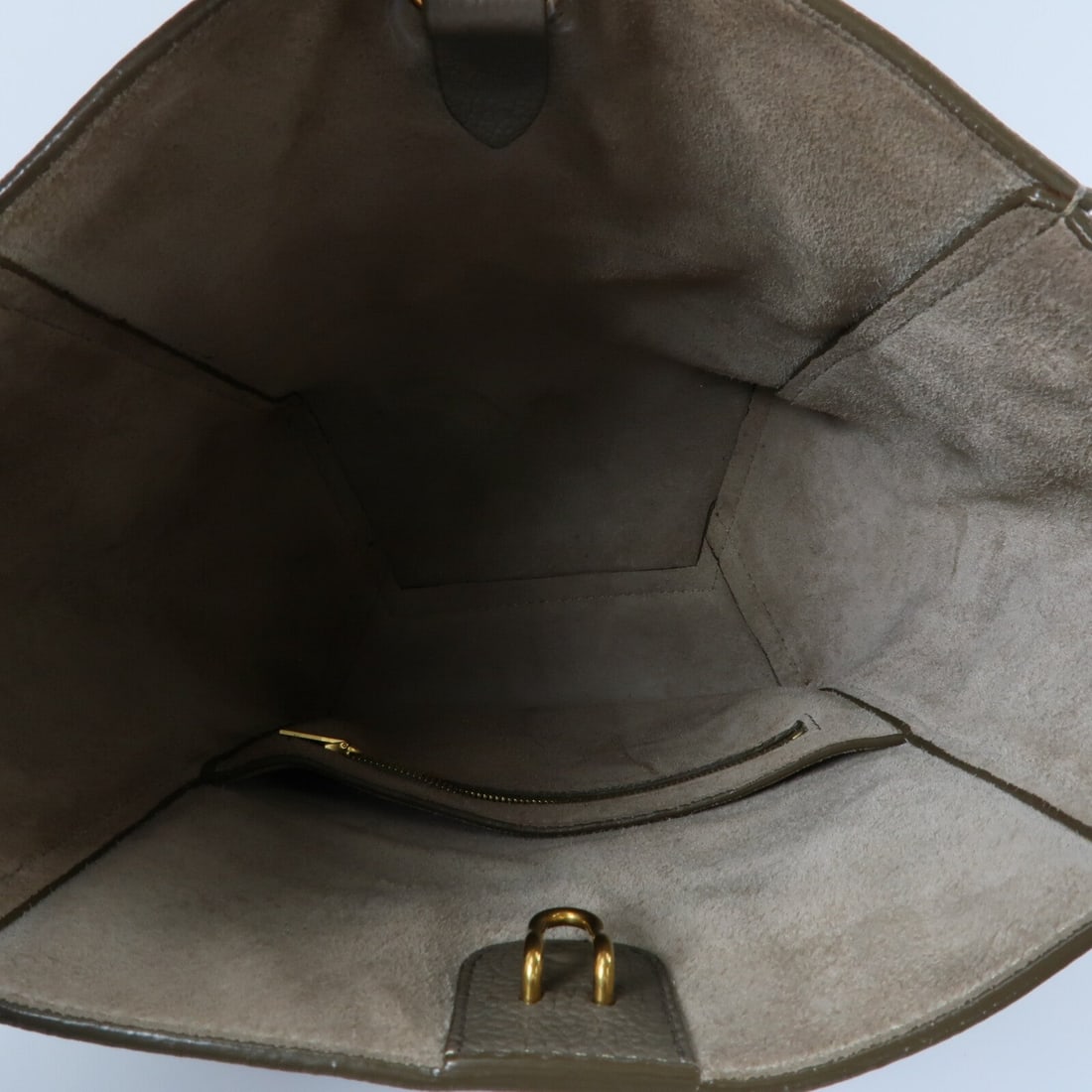 Celine GHW Sangle Bucket Small Grey - 5