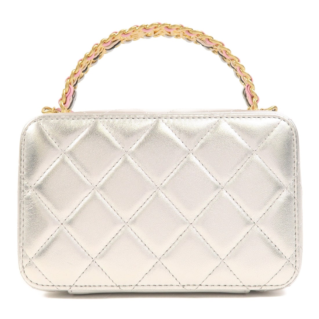 Chanel CC SHW Vanity Case Silver - 2