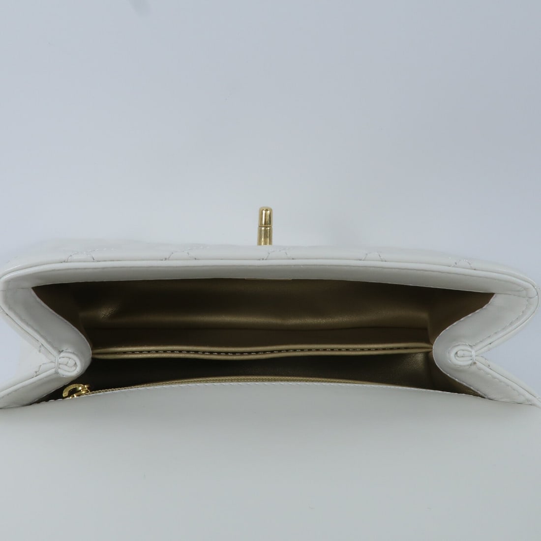 Chanel CC GHW Coco Handle White - 5