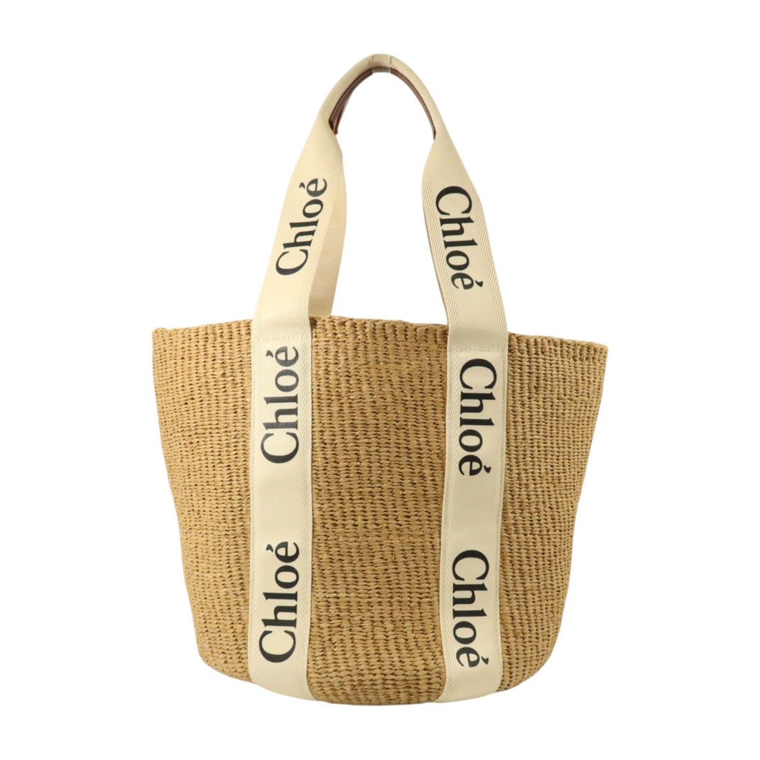 Chloe Woody Large Beige Raffia - 2