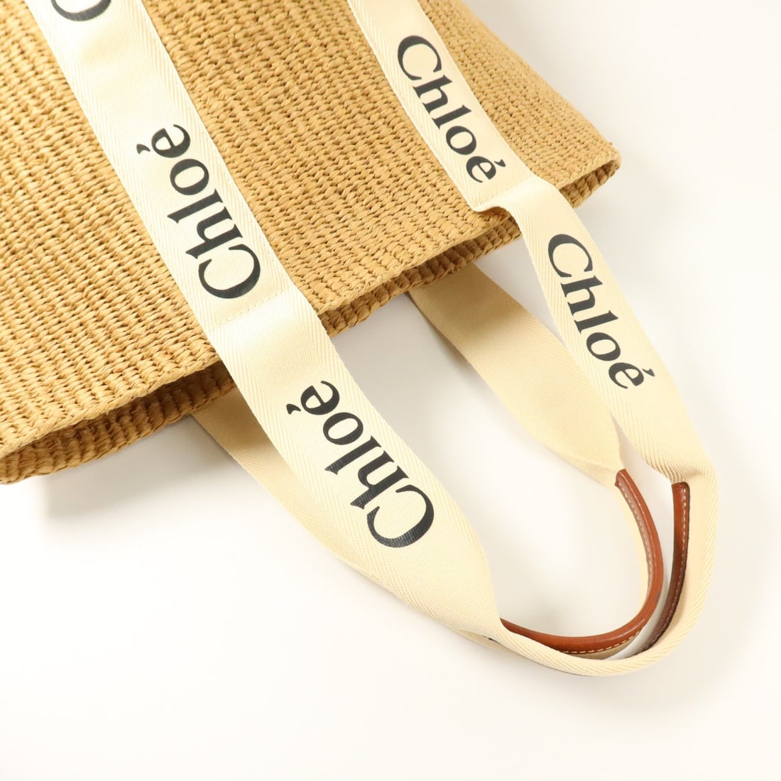 Chloe Woody Large Beige Raffia - 8