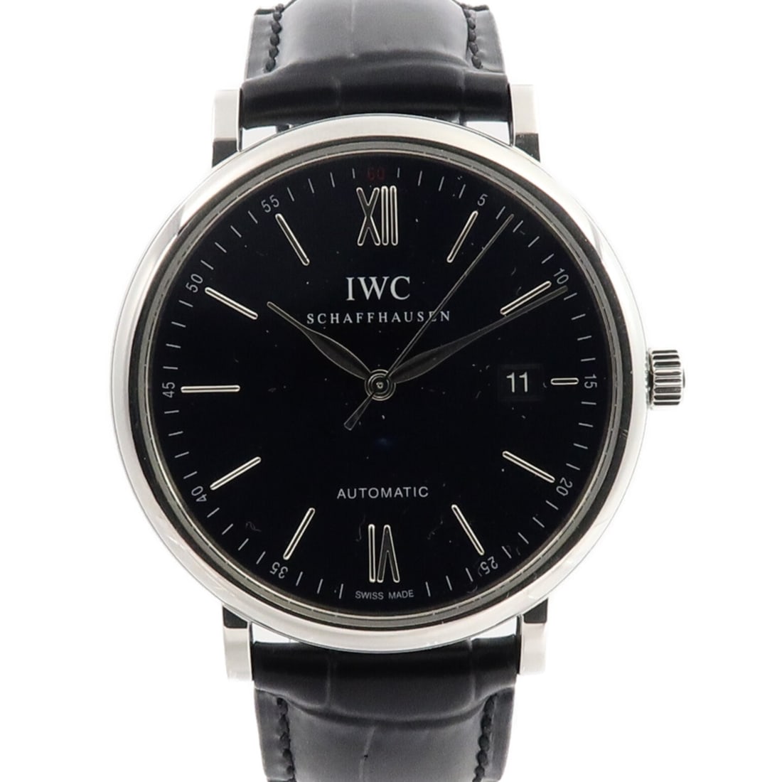 IWC Portofino IW356502 SS Black: Automatic watch. Color: Black / Black. Material: Stainless Steel. Case 40mm; wrist 14.5cm, max 19cm; band 19-20mm.